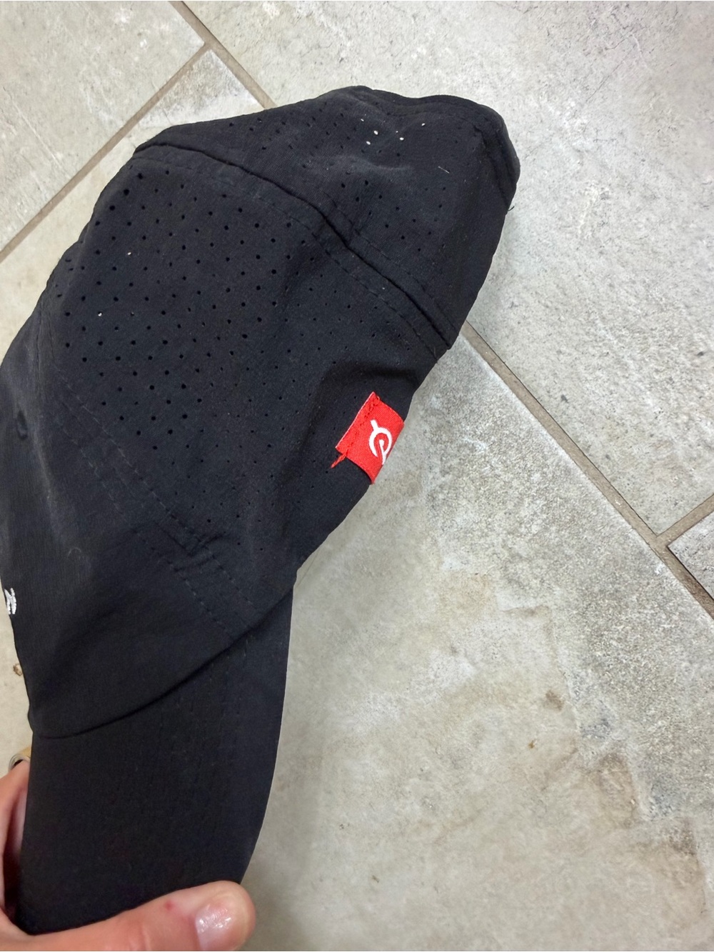 Peloton Black Cap with White Embroidered Logo - Picture 4 of 5